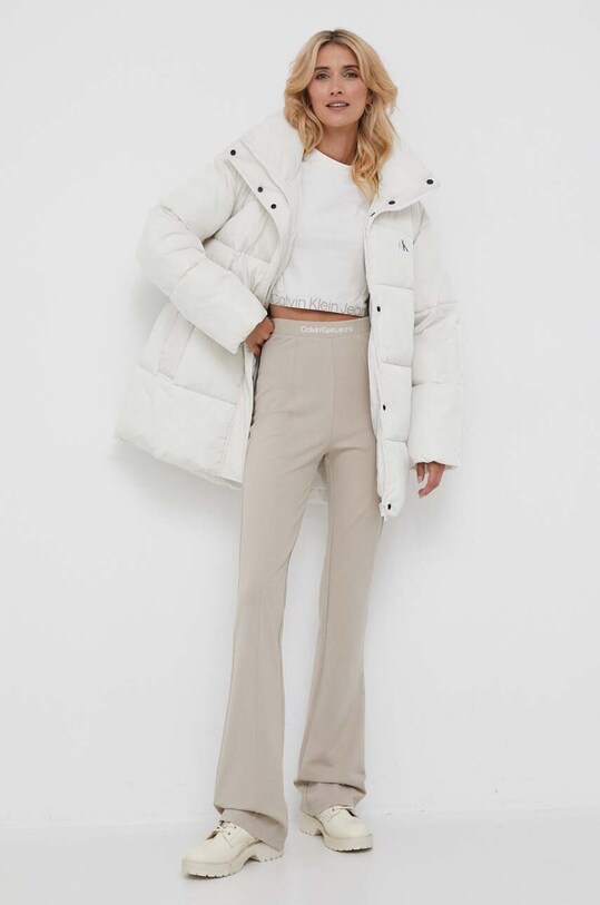 Παντελόνι Calvin Klein Jeans J20J221917 μπεζ AW23