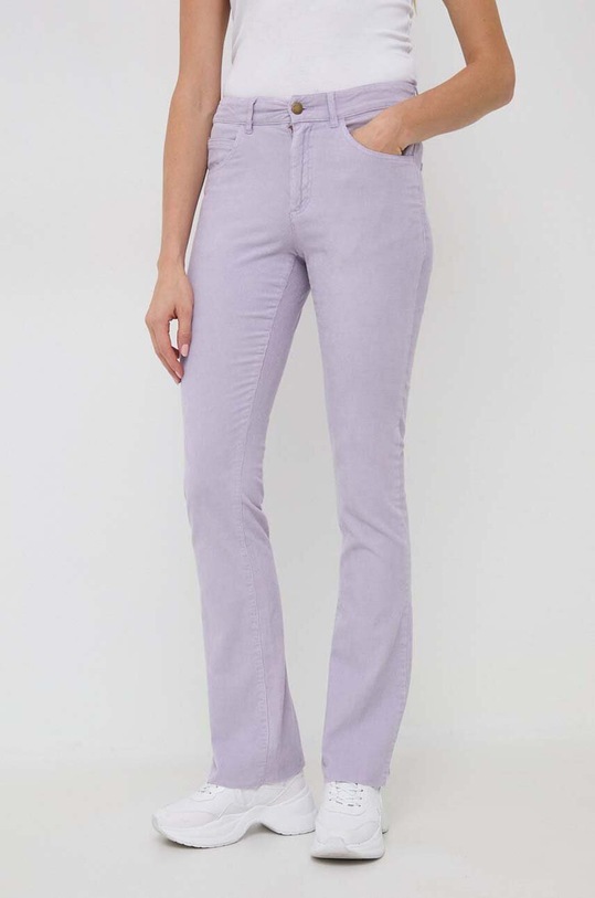 MAX&Co. pantaloni de catifea cord Milady potrivit violet 71342223