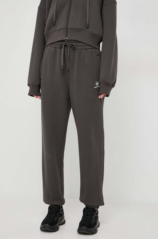 Miss Sixty spodnie dresowe wełniane z elastanem szary 6T3PJ3910000