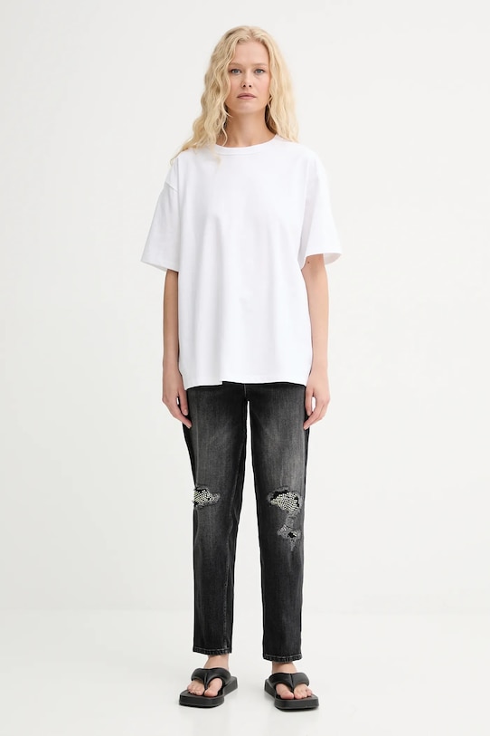 Stine Goya pantaloni de bumbac Fatuna SG5146 verde AW23