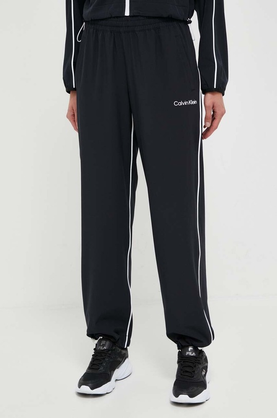 Tréninkové kalhoty Calvin Klein Performance látka černá 00GWF3P630
