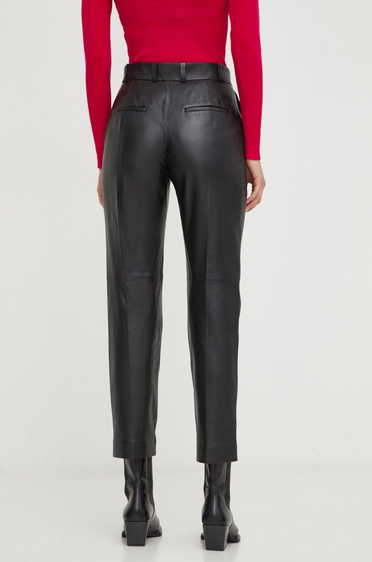 Ivy Oak spodnie skórzane IO1123F8024 czarny AW23