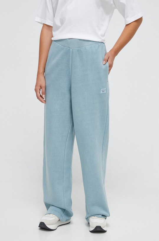Παντελόνι φόρμας Reebok Classic πλεκτό ύφασμα μπλε 100036455