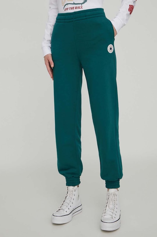 Converse pantaloni de trening tricotaj verde 10025889.A05