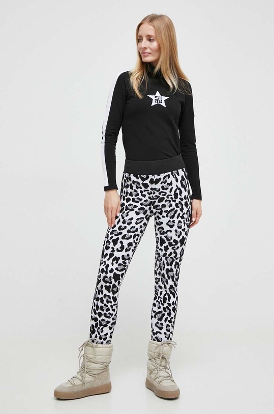 Newland spodnie sportowe Thalna wzorzyste czarny N46460.108