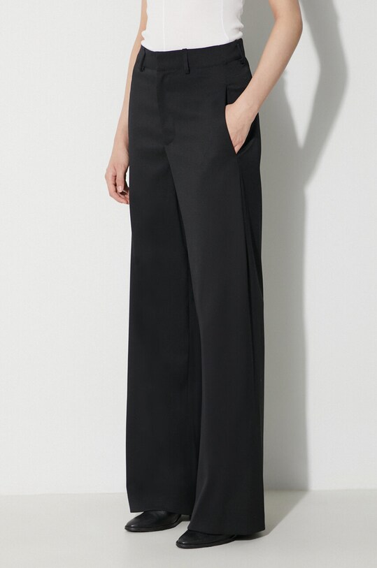 MM6 Maison Margiela wool blend trousers with elastane black S62KB0178