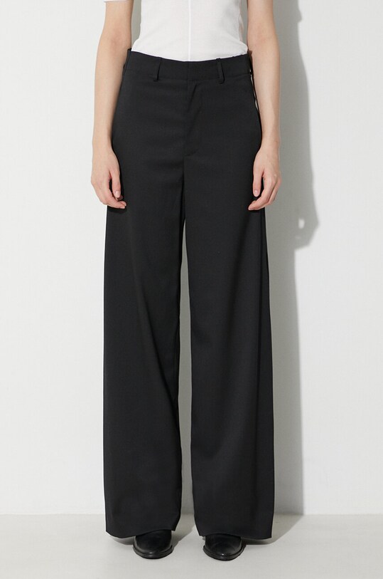 MM6 Maison Margiela wool blend trousers black S62KB0178