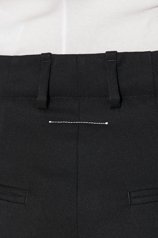 MM6 Maison Margiela pantaloni in misto lana S62KB0178 nero