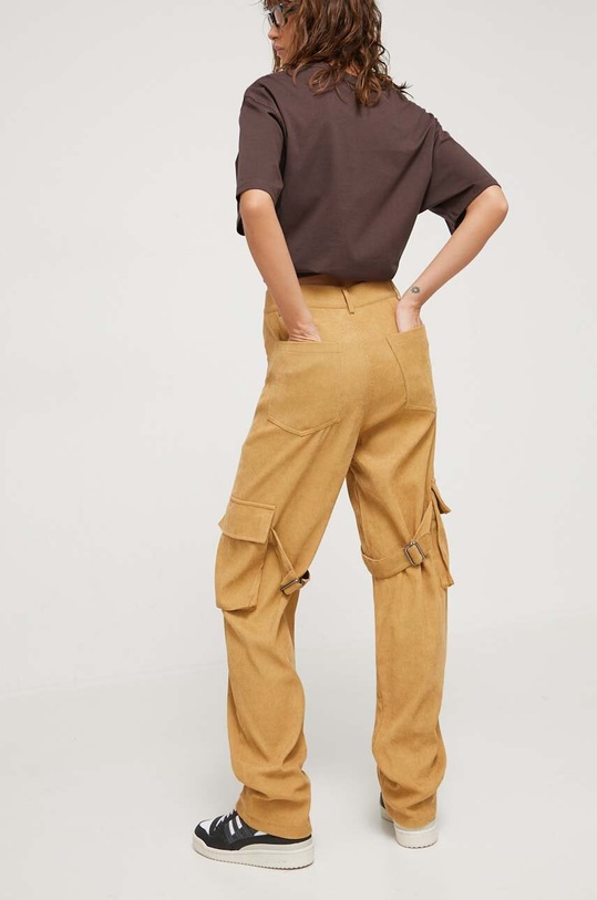 Îmbrăcăminte Sixth June pantaloni de catifea cord 33620 bej