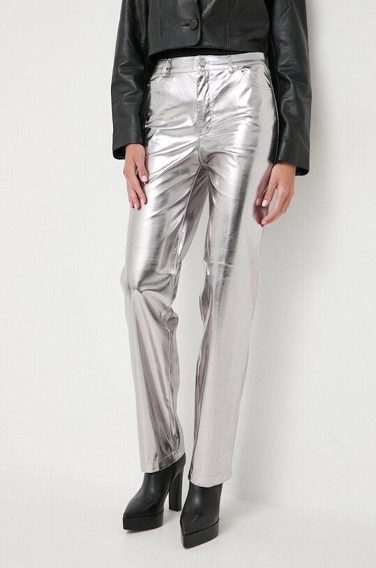 Штани Guess прямий срібний W4RB33.WFWP0