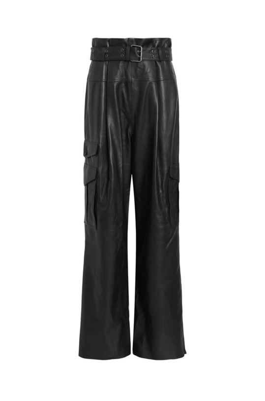 AllSaints pantaloni de piele Harlyn WL051Z
