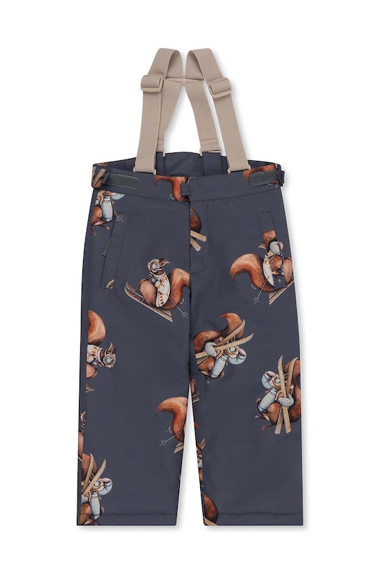 Konges Sløjd spodnie dziecięce wzorzyste niebieski KS5439
