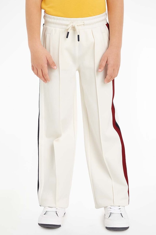 Tommy Hilfiger spodnie dresowe dziecięce dzianina biały KG0KG07407.128.176.9BYX
