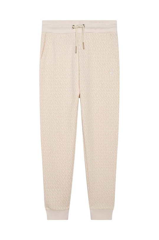 Michael Kors pantaloni de trening din bumbac pentru copii tricotaj bej R14169.114.150