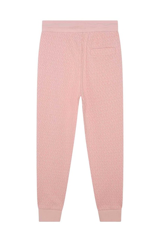 Michael Kors spodnie dresowe bawełniane dziecięce R14169.114.150 różowy AW23