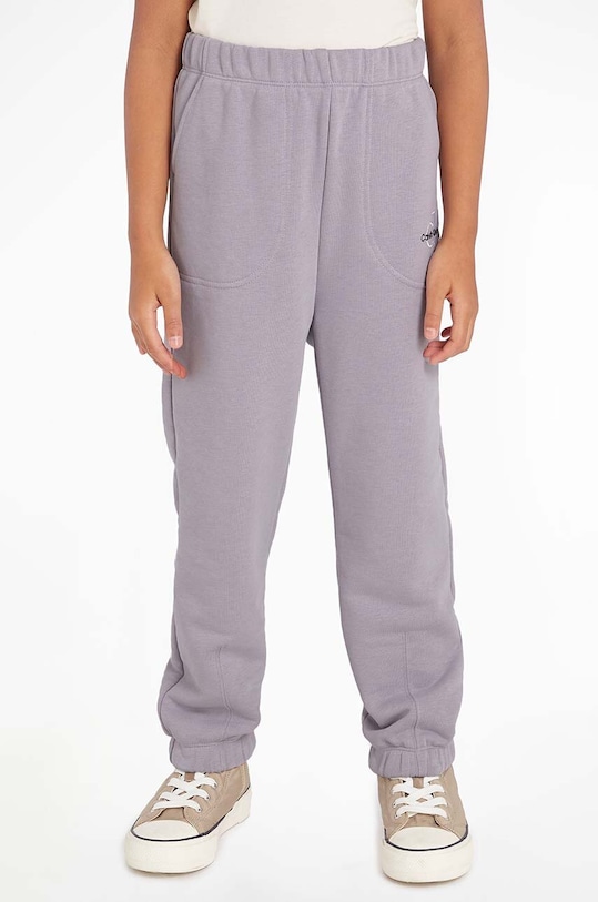 Calvin Klein Jeans gyerek melegítőnadrág sima lila IG0IG02094.9BYX