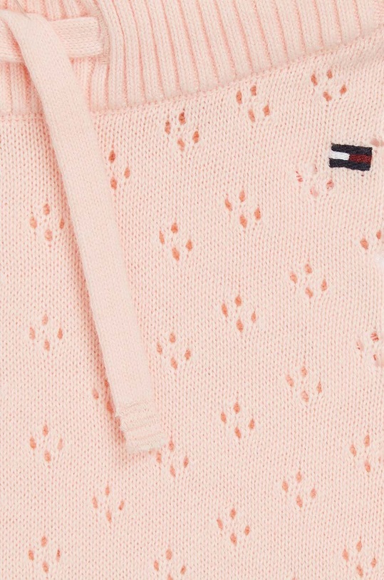 Dziewczynka Tommy Hilfiger spodnie dresowe bawełniane niemowlęce KN0KN01658.9BYX różowy