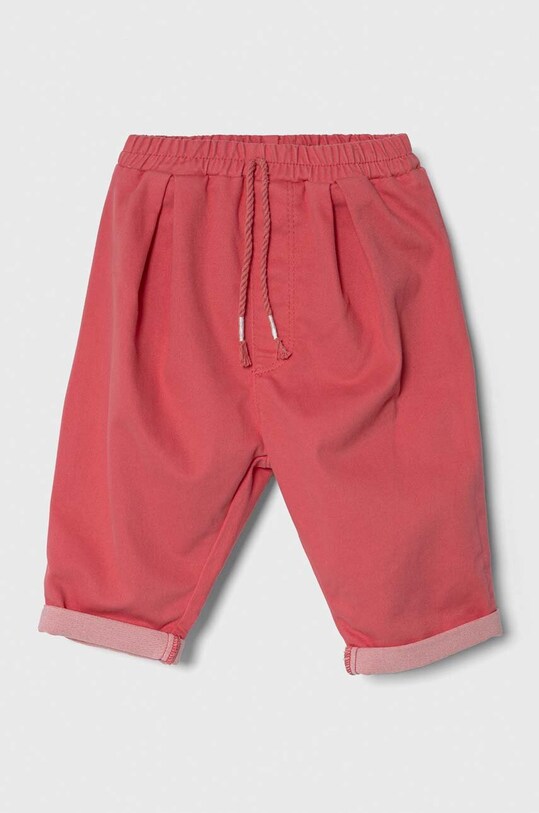 United Colors of Benetton spodnie niemowlęce z elastanem różowy 4AU0AF00N.W.SEASONAL