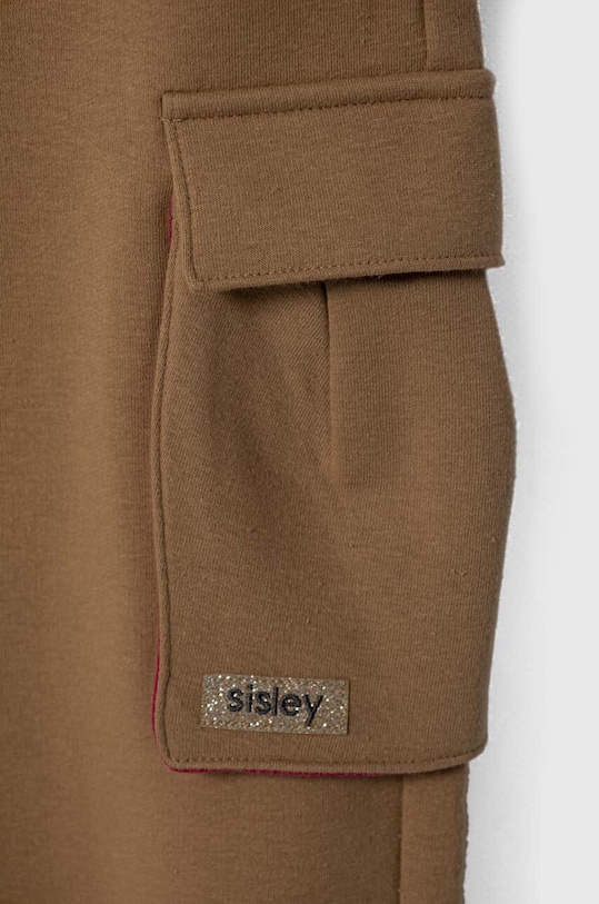Девочка Детские спортивные штаны Sisley 30UNXF017.G.SEASONAL бежевый
