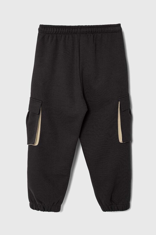 Sisley pantaloni de trening pentru copii 30UNXF017.G.SEASONAL negru AW23