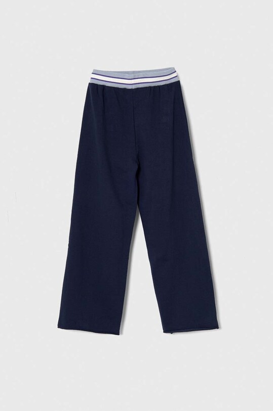 Dievča Detské bavlnené tepláky Sisley 3J68XF00Z.G.SEASONAL tmavomodrá