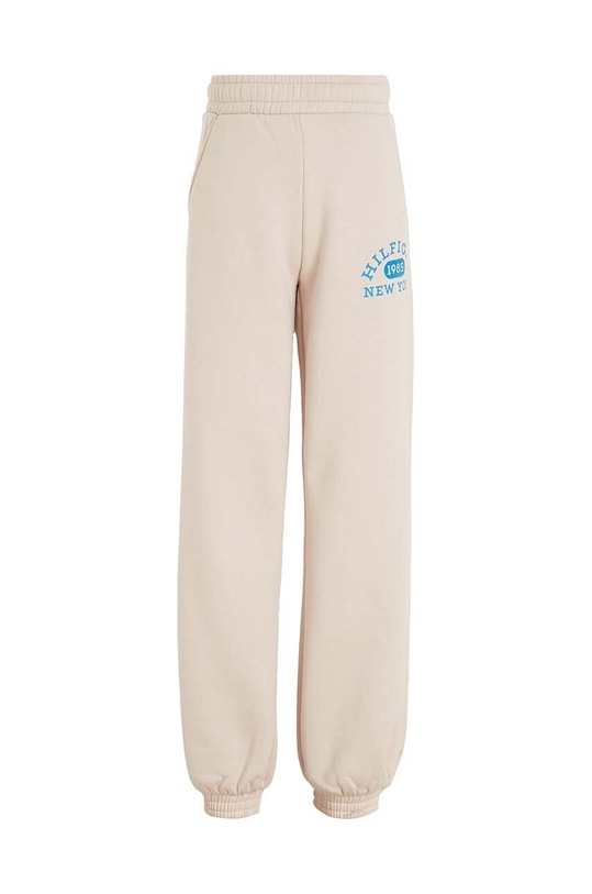 Детски спортен панталон Tommy Hilfiger KG0KG07605.74.122.9BYX бежов AW23
