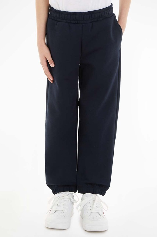 Tommy Hilfiger spodnie dresowe dziecięce dzianina granatowy KS0KS00443.74.122.9BYX