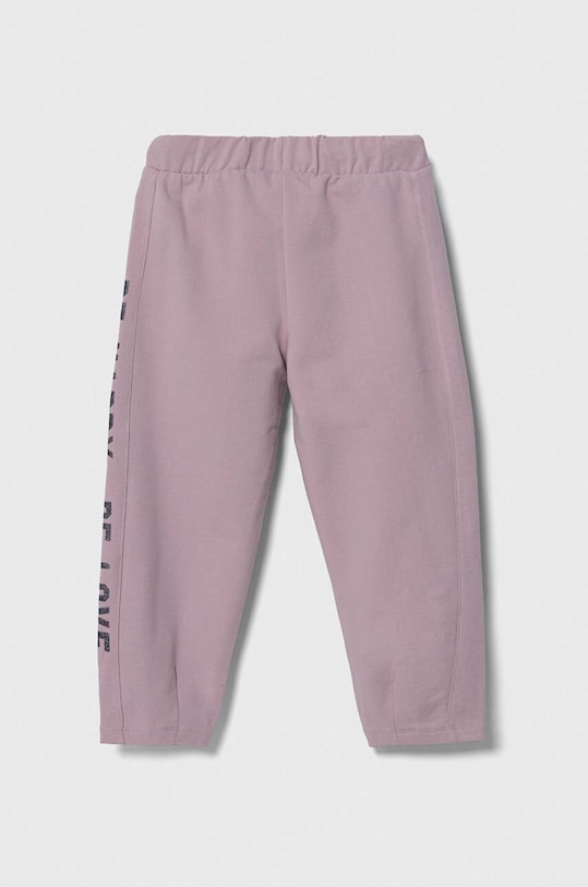 United Colors of Benetton spodnie dresowe dziecięce 3GNSCF042.G.SEASONAL fioletowy AW23