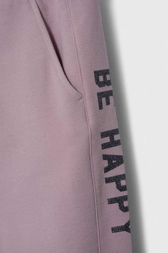 Fete United Colors of Benetton pantaloni de trening pentru copii 3GNSCF042.G.SEASONAL violet