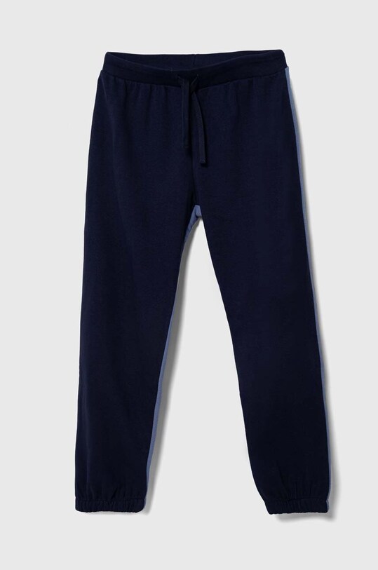 United Colors of Benetton pantaloni de trening pentru copii uni bleumarin 32N4CF03V.G.SEASONAL
