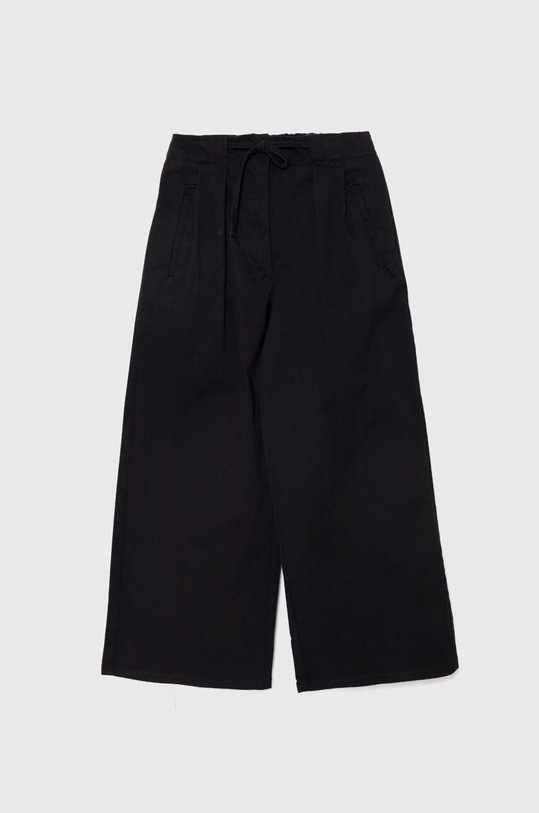 United Colors of Benetton spodnie dziecięce tkanina czarny 4HM6CF023.G.SEASONAL