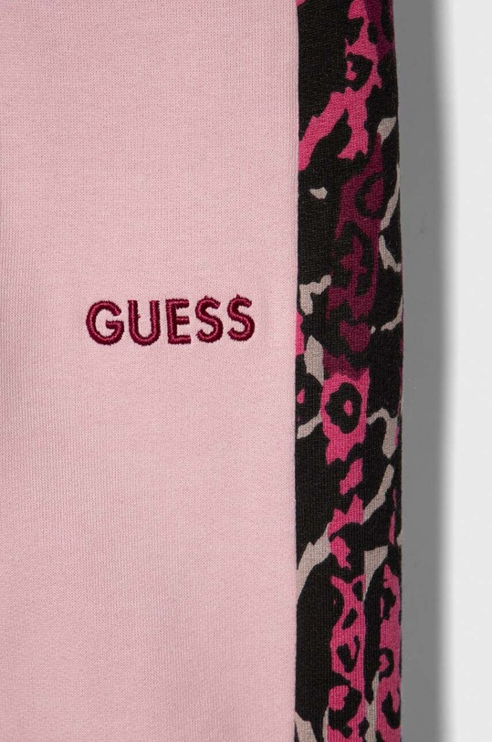 DÍVKA Dětské bavlněné tepláky Guess K3BQ11.KAX73.9BYX růžová