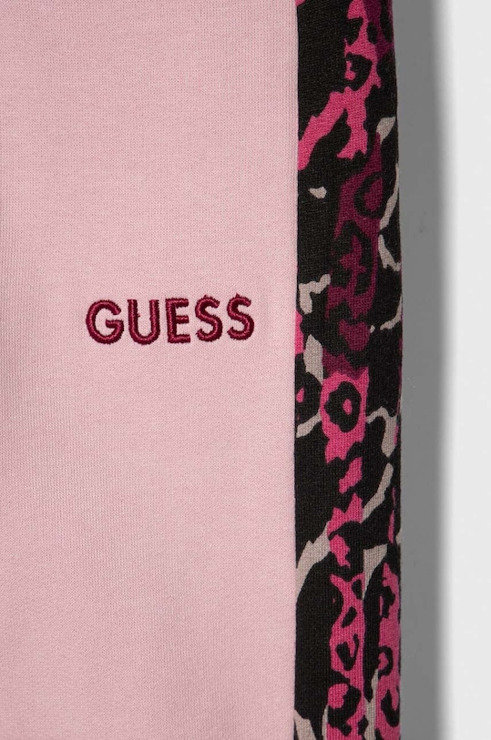Dievča Detské bavlnené tepláky Guess K3BQ11.KAX73.9BYX ružová