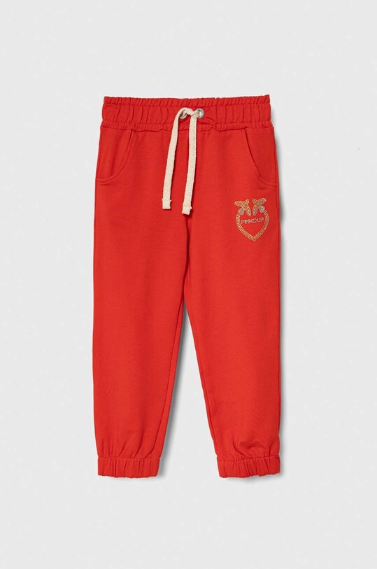 Pinko Up pantaloni de trening pentru copii cu elastan rosu F3PIBGFP130