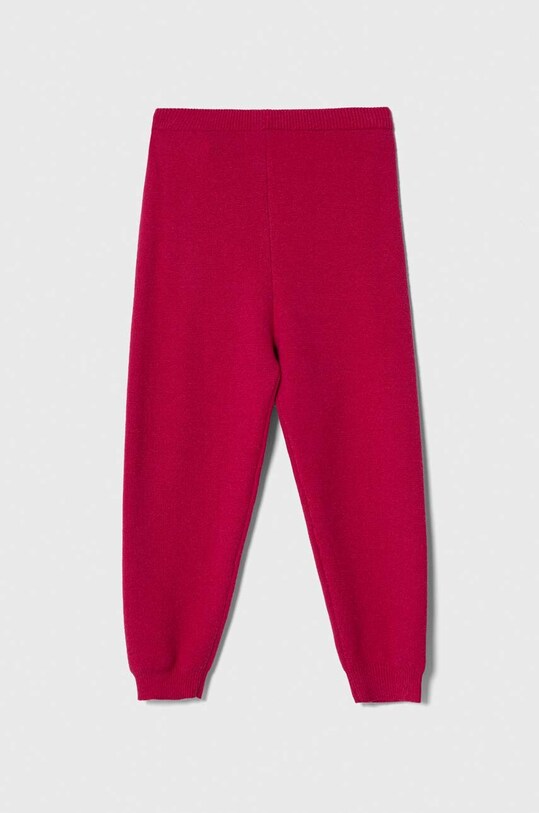 United Colors of Benetton spodnie dresowe dziecięce dzianina fioletowy 12WACF004.G.SEASONAL