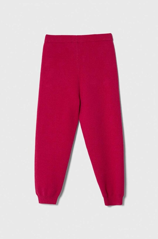 United Colors of Benetton spodnie dresowe dziecięce 12WACF004.G.SEASONAL fioletowy AW23