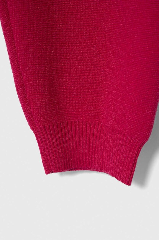 Dziewczynka United Colors of Benetton spodnie dresowe dziecięce 12WACF004.G.SEASONAL fioletowy