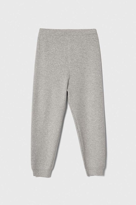 United Colors of Benetton pantaloni de trening pentru copii tricotaj gri 12WACF004.G.SEASONAL