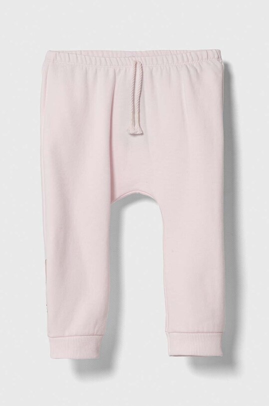 Βρεφικό φούτερ United Colors of Benetton με ελαστάν ροζ 35Q2AF01A.G.W.SEASONAL