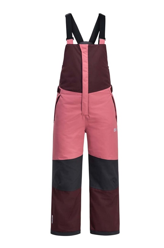 Jack Wolfskin pantaloni de schi pentru copii ACTAMIC 2L INS BIB panza roz 1610341.G.116.152