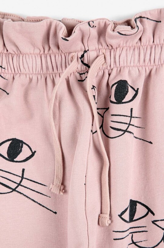 Bobo Choses pantaloni de trening din bumbac pentru copii roz 223AC071