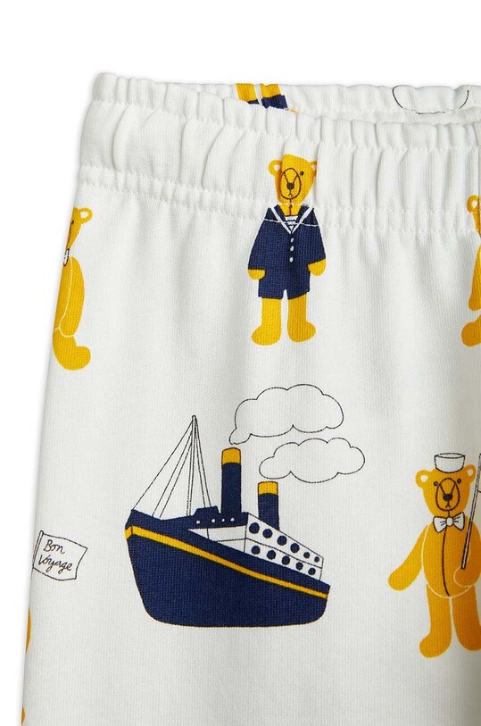 Băieți Mini Rodini pantaloni de trening din bumbac pentru copii 2363011710 alb