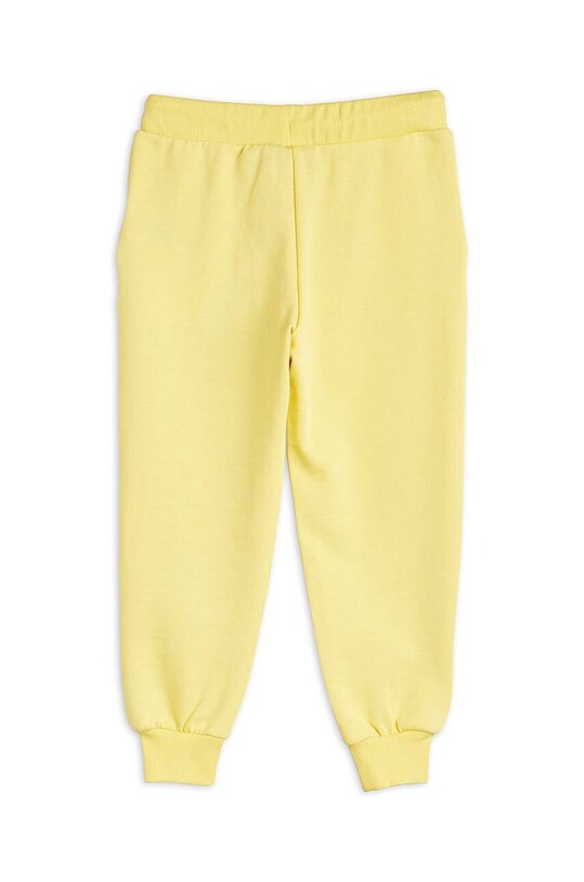 Дитячі бавовняні штани Mini Rodini 2363012423 жовтий AW23