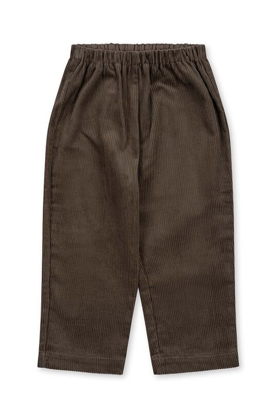 Konges Sløjd pantaloni de bumbac pentru copii KS6136 verde AW24