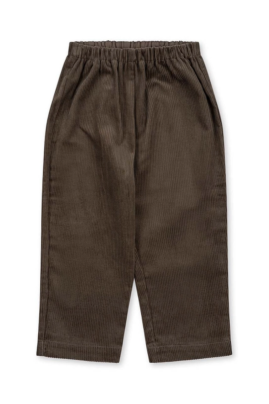 Konges Sløjd pantaloni de bumbac pentru copii KS6136 verde AW24