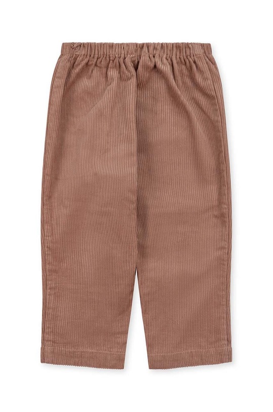 Момче Детски памучен панталон Konges Sløjd KS6136 бежов