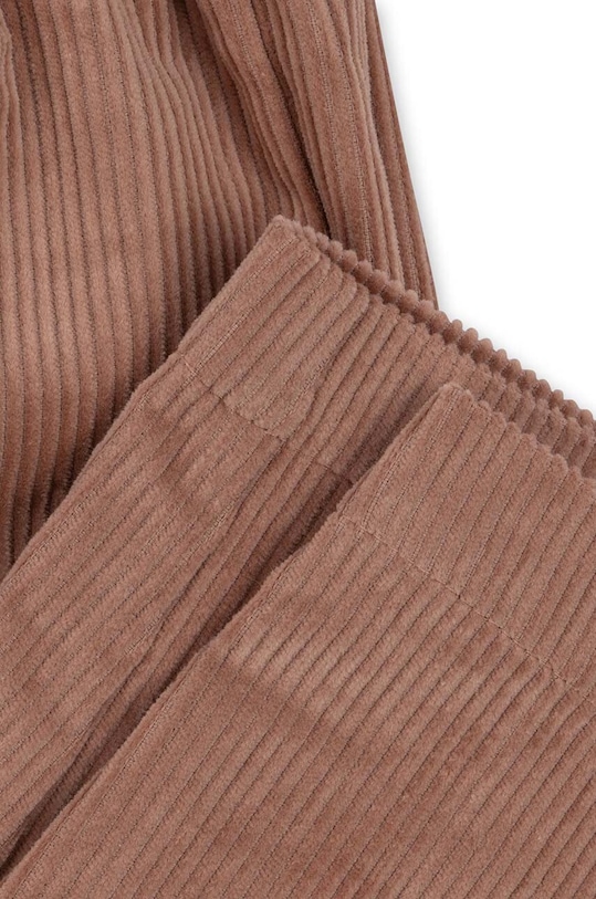 Детски памучен панталон Konges Sløjd KS6136 бежов