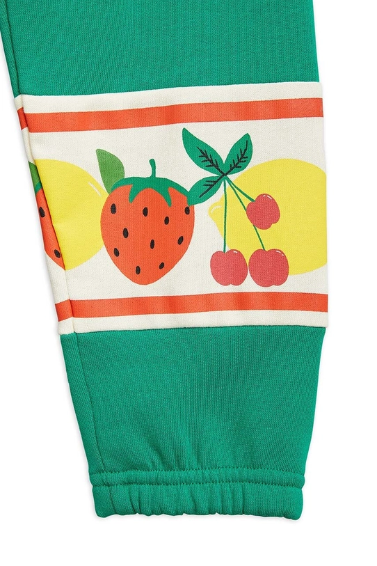 Mini Rodini pantaloni de trening din bumbac pentru copii verde 2373013175