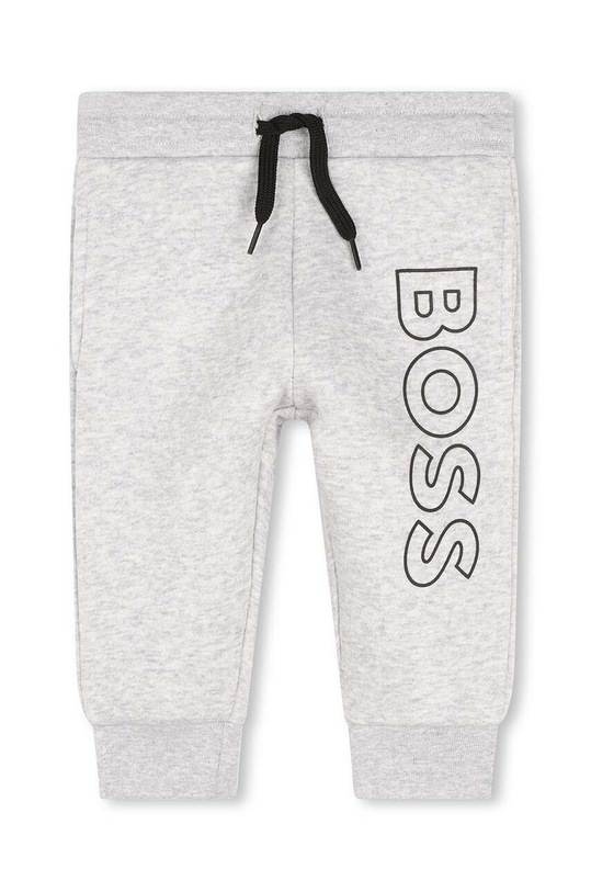 BOSS spodnie dresowe dziecięce dzianina szary J04480.71.81
