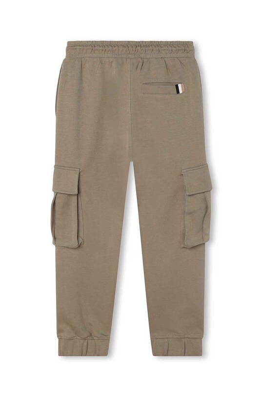 BOSS spodnie dresowe dziecięce J24863.162.174 zielony AW23
